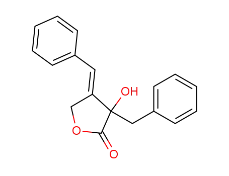 (E)-3-benzyl-3-hydroxy-4-(phenylmethylene)-3,4-dihydro-2(5H)-furanone