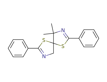1,6-Dithia-3,8-diazaspiro[4.4]nona-2,7-diene,
4,4-dimethyl-2,7-diphenyl-