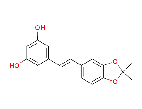 3,4-O-Isopropylidene-3,3',4,5'-tetrahydroxystilbene