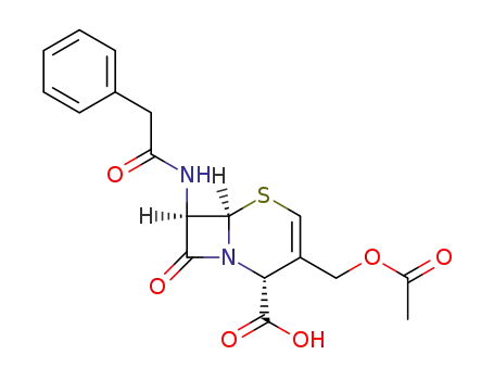 (6<i>R</i>)-3-acetoxymethyl-8-oxo-7<i>t</i>-(2-phenyl-acetylamino)-(6<i>r</i><i>H</i>)-5-thia-1-aza-bicyclo[4.2.0]oct-3-ene-2<i>c</i>-carboxylic acid