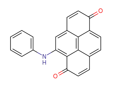 Molecular Structure of 18084-56-5 (1,6-Pyrenedione, 5-(phenylamino)-)
