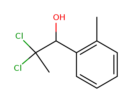 Molecular Structure of 65240-54-2 (Benzenemethanol, a-(1,1-dichloroethyl)-2-methyl-)