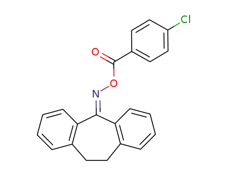 Molecular Structure of 1866-79-1 (5-(p-Chlorbenzoyloximino)-10,11-dihydro-5H-dibenzo<a,d>cyclohepten)