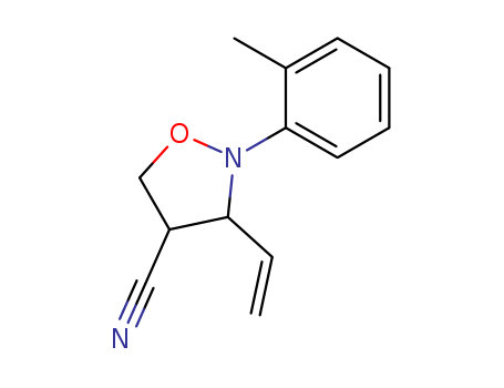 4-Isoxazolidinecarbonitrile, 3-ethenyl-2-(2-methylphenyl)- CAS No  143957-76-0