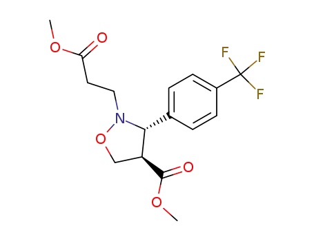 2-(2-methoxycarbonylethyl)-3-(p-trifluoromethylphenyl)-4-methoxycarbonylisoxazolidine
