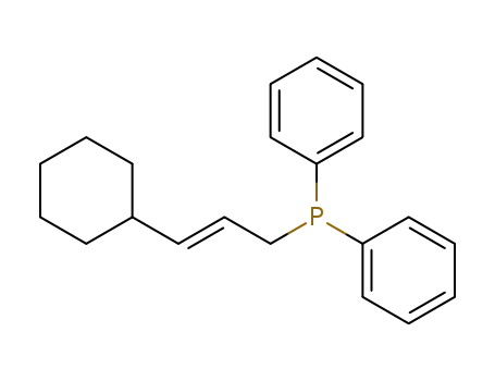 Molecular Structure of 135245-93-1 (((E)-3-Cyclohexyl-allyl)-diphenyl-phosphane)