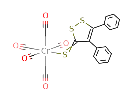 Cr(CO)5(SCC(C<sub>6</sub>H<sub>5</sub>)C(C<sub>6</sub>H<sub>5</sub>)SS)