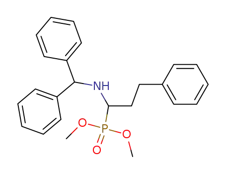 Phosphonic acid, [1-[(diphenylmethyl)amino]-3-phenylpropyl]-, dimethyl
ester