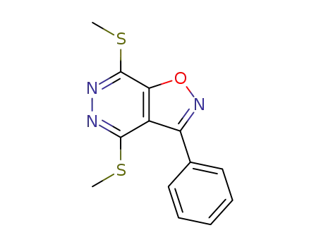 4,7-bis-methylsulfanyl-3-phenyl-isoxazolo[4,5-<i>d</i>]pyridazine
