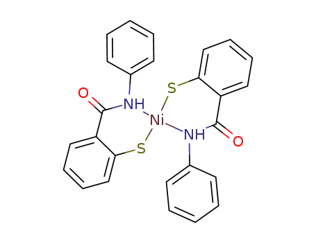 {Ni(SC<sub>6</sub>H<sub>4</sub>CONHC<sub>6</sub>H<sub>5</sub>)2}