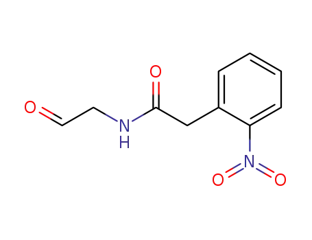 Molecular Structure of 67099-38-1 (Benzeneacetamide, 2-nitro-N-(2-oxoethyl)-)