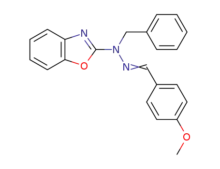 4-methoxy-benzaldehyde benzooxazol-2-yl-benzyl-hydrazone