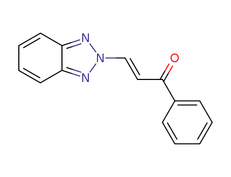 Molecular Structure of 107113-37-1 ((E)-3-Benzotriazol-2-yl-1-phenyl-propenone)
