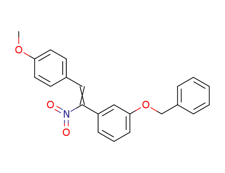 Molecular Structure of 63720-60-5 (Benzene, 1-[2-(4-methoxyphenyl)-1-nitroethenyl]-3-(phenylmethoxy)-)