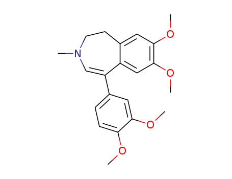 1H-3-Benzazepine,
5-(3,4-dimethoxyphenyl)-2,3-dihydro-7,8-dimethoxy-3-methyl-