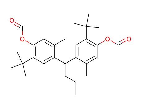 Molecular Structure of 21982-26-3 (Phenol, 4,4'-butylidenebis[2-(1,1-dimethylethyl)-5-methyl-, diformate)