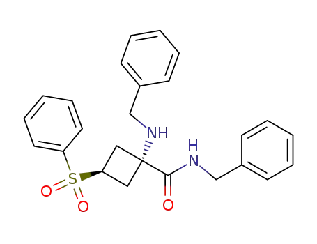 trans-1-benzylamino-3-(phenylsulfonyl)cyclobutane-1-N-benzylcarboxamide