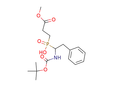 3-[(1-tert-Butoxycarbonylamino-2-phenyl-ethyl)-hydroxy-phosphinoyl]-propionic acid methyl ester