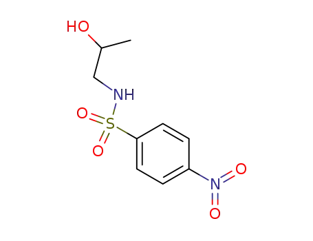Molecular Structure of 18226-09-0 (Benzenesulfonamide, N-(2-hydroxypropyl)-4-nitro-)