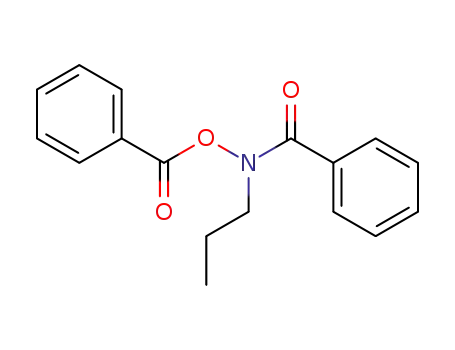 Molecular Structure of 154491-49-3 (N-Benzoyloxy-N-propyl-benzamide)