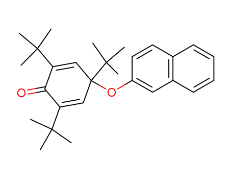 2,4,6-tri-<i>tert</i>-butyl-4-[2]naphthyloxy-cyclohexa-2,5-dienone