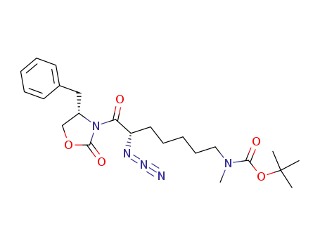 [(S)-6-Azido-7-((S)-4-benzyl-2-oxo-oxazolidin-3-yl)-7-oxo-heptyl]-methyl-carbamic acid tert-butyl ester