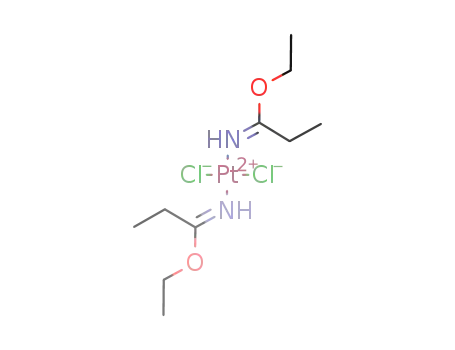 trans-[PtCl<sub>2</sub>(E-NH=C(Et)OEt)2]