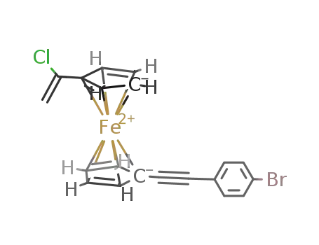 1-[1'-(1-chlorovinyl)-ferrocen-1-ylethynyl]-4-bromobenzene