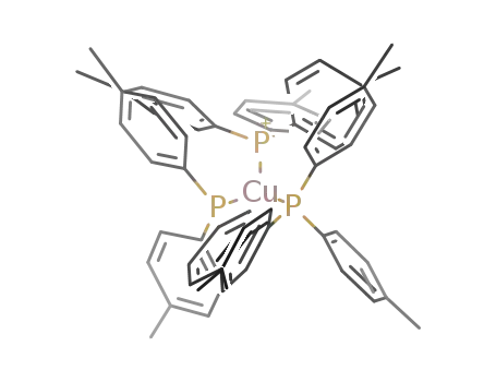 {Cu(P(p-MeC<sub>6</sub>H<sub>4</sub>)3)3}<sup>(1+)</sup>