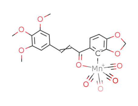 [5,6-methylenedioxy-2-[3-(3,4,5-trimethoxyphenyl)prop-2-en-1-on-κO-yl]phenyl-κC(1)]tetracarbonylmanganese