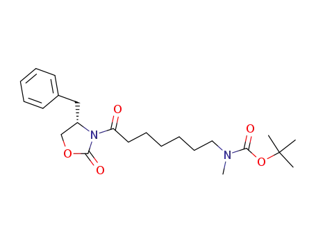 [7-((S)-4-Benzyl-2-oxo-oxazolidin-3-yl)-7-oxo-heptyl]-methyl-carbamic acid tert-butyl ester