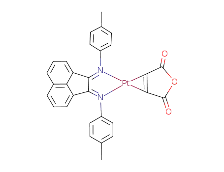 {bis(p-Me-phenylimino)acenaphthene}(maleic anhydride)platinum<sup>(0)</sup>