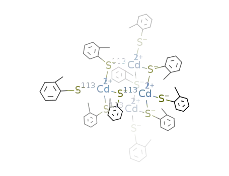 [<sup>(113)</sup>Cd<sub>4</sub>(SC<sub>6</sub>H<sub>4</sub>CH<sub>3</sub>)10]<sup>(2-)</sup>