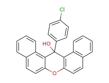 9-{4-chloro-phenyl}-1.2;7.8-dibenzo-xanthydrol