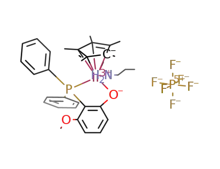 [Cp(*)Ir(PPh<sub>2</sub>(C<sub>6</sub>H<sub>3</sub>-2-O-6-MeO)-P,O)(n-PrNH<sub>2</sub>)]PF<sub>6</sub>