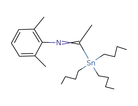 Benzenamine, 2,6-dimethyl-N-[1-(tributylstannyl)ethylidene]-, (Z)-