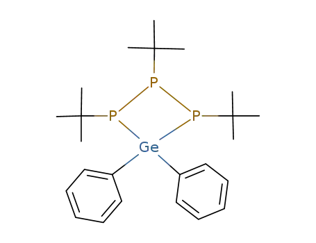 Molecular Structure of 88721-44-2 (Triphosphagermetane, 1,2,3-tris(1,1-dimethylethyl)-4,4-diphenyl-)