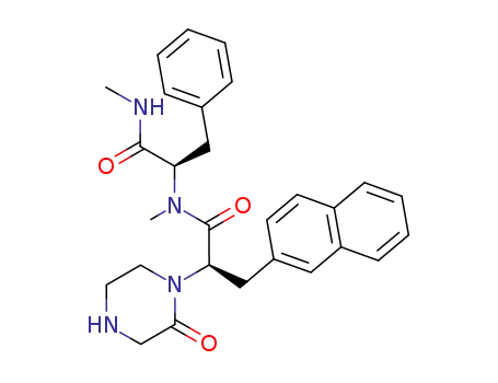 <i>N</i>-methyl-<i>N</i>-(1-methylcarbamoyl-2-phenyl-ethyl)-3-naphthalen-2-yl-2-(2-oxo-piperazin-1-yl)-propionamide