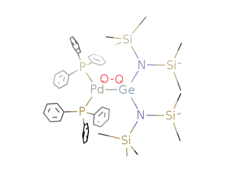 ((C<sub>6</sub>H<sub>5</sub>)3P)2Pd(O<sub>2</sub>)Ge[N(Si(CH<sub>3</sub>)3)2]2