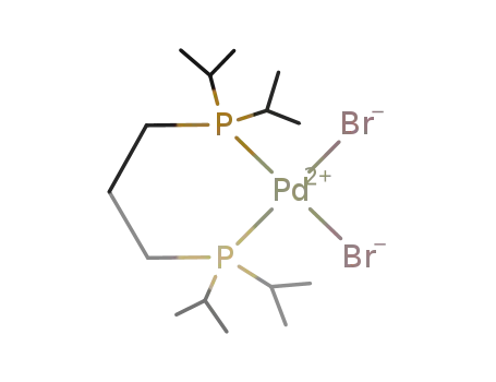 PdBr<sub>2</sub>(P(CH(CH<sub>3</sub>)2)2CH<sub>2</sub>CH<sub>2</sub>CH<sub>2</sub>P(CH(CH<sub>3</sub>)2)2)