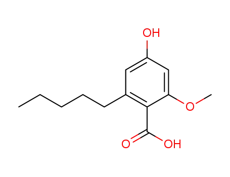 Benzoic acid, 4-hydroxy-2-methoxy-6-pentyl-