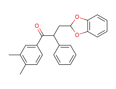 3-(benzo[d][1,3]dioxol-2-yl)-1-(3,4-dimethylphenyl)-2-phenylpropan-1-one