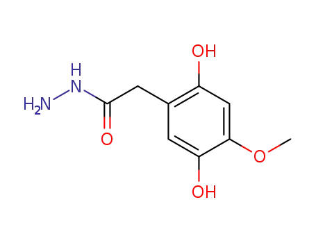 Molecular Structure of 99362-87-5 ((2,5-dihydroxy-4-methoxy-phenyl)-acetic acid hydrazide)
