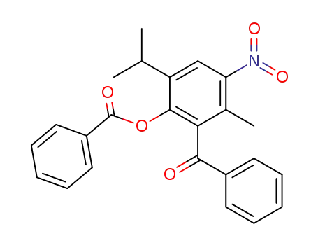 2-benzoyloxy-3-isopropyl-6-methyl-5-nitro-benzophenone