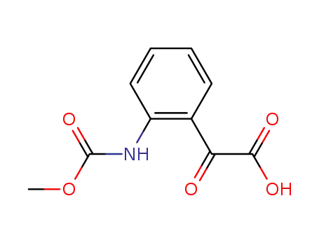 Molecular Structure of 412276-22-3 ((2-methoxycarbonylamino-phenyl)-glyoxylic acid)