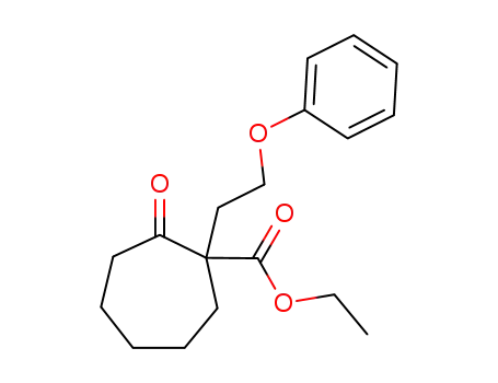 2-oxo-1-(2-phenoxy-ethyl)-cycloheptanecarboxylic acid ethyl ester