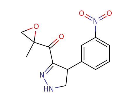 (2-Methyl-oxiranyl)-[4-(3-nitro-phenyl)-4,5-dihydro-1H-pyrazol-3-yl]-methanone