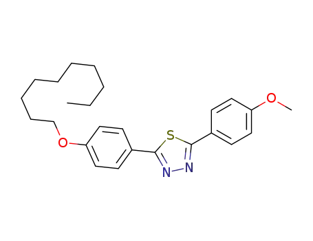 2-(4-methoxyphenyl)-5-(4-decyloxyphenyl)-1,3,4-thiadiazole