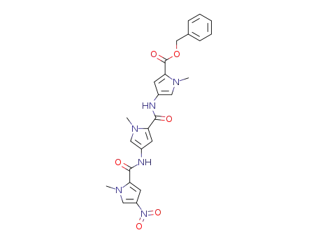 1-Methyl-4-({1-methyl-4-[(1-methyl-4-nitro-1H-pyrrole-2-carbonyl)-amino]-1H-pyrrole-2-carbonyl}-amino)-1H-pyrrole-2-carboxylic acid benzyl ester