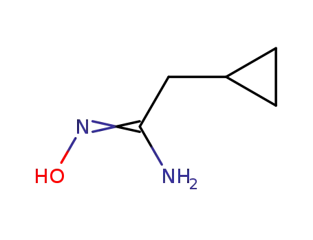Molecular Structure of 152821-00-6 (2-cyclopropyl-N'-hydroxyethanimidamide)